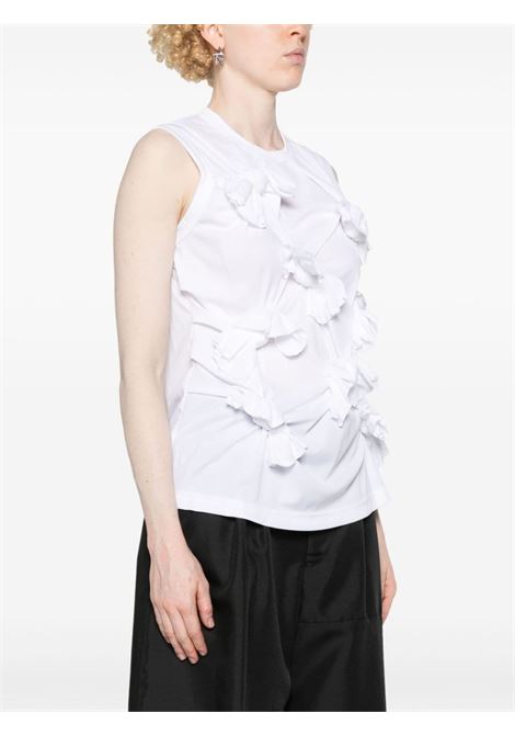 White knot-detailed tank top Comme des garcons - women COMME DES GARCONS | GMT0022